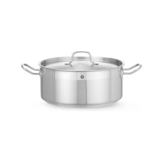 Cocotte basse - avec couvercle - Inox 1810 - H 12 X 29.5 X 39 CM - Hendi - 830505 830505 €55.21 Casserole