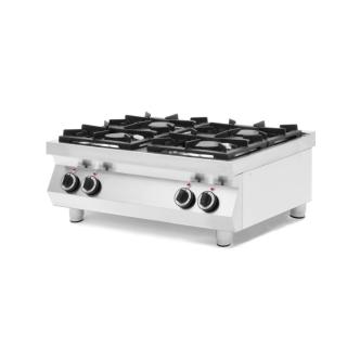 Réchaud à gaz Kitchen Line 4 feux, modèle de table - Inox - H 31 X 70 X 80 CM - Hendi - 227381 227381 €1,253.75 Cuisinières à gaz sans four