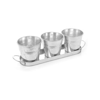 3 seaux avec bac seaux - H 12,5 X 13 X 41,5 CM - Hendi - 425961 425961 €14.95 Présentation