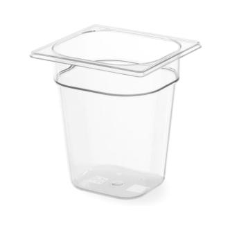 Bac gastronorme 1/6 - Polycarbonate - H 10 X 16,2 X 17,6 CM - Hendi - 861721 861721 €4.04 Bacs gn plastique