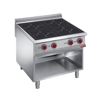 Cuisinière - Induction - 4 Zones - 4 x 5kW - Base ouverte - Diamant - E9/4IDA8 E9/4IDA8 €11,682.00 Ligne Diamond 900
