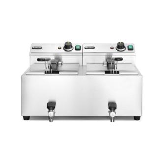 Friteuse Mastercook avec robinet - 2 x 8 l - Inox 180 - H 35 X 51,5 X 60,5 CM - Hendi - H209301 H209301 €416.08 Friteuses 230 volts