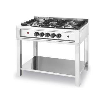 Cuisinière à gaz - 5 feux, avec boîtier - Inox - H 85 X 60 X 90 CM - Hendi - H225806 H225806 €1,211.25 Cuisinières à gaz sans four
