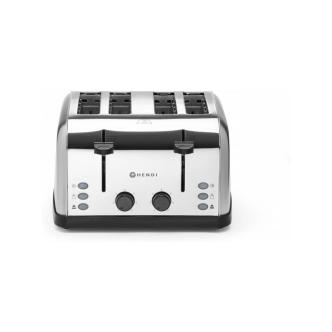 Toaster - 4 Sneetjes - H 18 x 33.5 x 29.5 CM - Hendi - 261187 H261187 €59.08 Grille-pain