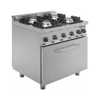 Cuisinière à gaz - Four électrique - 4 Fosse - Saro - 423-1035 423-1035 €4,460.00 Cuisinières à gaz avec four