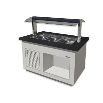 Warm buffet - Wit - 230V - H 135 x B 130 x D 88 CM - Saro - 366-2100 366-2100 €4,423.00 Buffets chauds