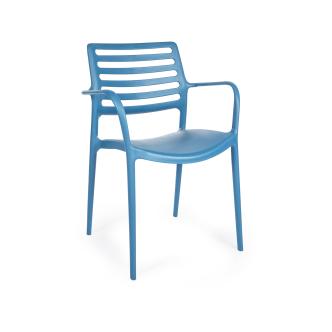 Chaise de terrasse - Louise - Bleu - Plastique - G-Line HW-32164 €39.95 Chaises de terrasse