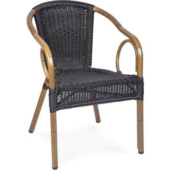 Chaise de terrasse - Corino - Noir - G-Line HW-00070 €54.95 Chaises de terrasse