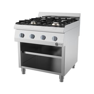 Cuisinière à gaz - Ligne G700 - 4 feux - 80 CM - Base ouverte - G-Line 73738 €999.00 Ligne Gastro G700