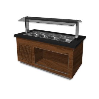 Warm buffet - Bruin - 230V - H 135 x B 170 x D 88 CM - Saro - 366-2305 366-2305 €5,205.00 Buffets chauds