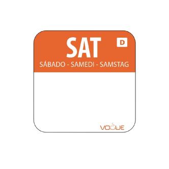 Etiquettes jour - Dissolvable - Samedi - 1000 pièces - 2.54 CM - Vogue - U782 U782 €14.99 Autocollants de jour