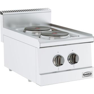 Kooktafel - Elektrisch - 2 Zones - Tafelmodel - 400V - H 30 x B 40 x D 60 CM - Combisteel 7178.0015 €392.40 Cuisinière électrique