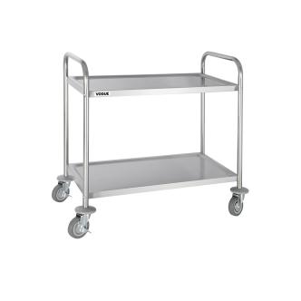Chariot de service - 2 niveaux - Moyen - H 81 x 85,5 x 45,5 CM - Inox - Vogue - F997 F997 €139.99 Chariots de service