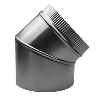 Bend canalisations - Ronde - 45° - Aluminium - G-Line KAN-M-00008 €0.00 Kanaalwerk rond