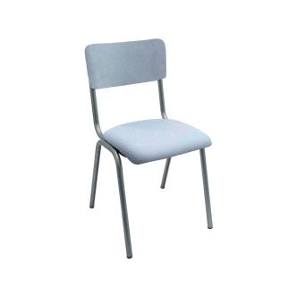 Chaise de restauration - Old School - Métal Vintage - Velours Bleu Clair - G-Line 76568 €69.95 Chaises en métal