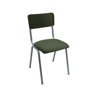 Chaise de restauration - Old School - Métal Vintage - Velours Vert Foncé - G-Line 76563 €74.95 Chaises en métal
