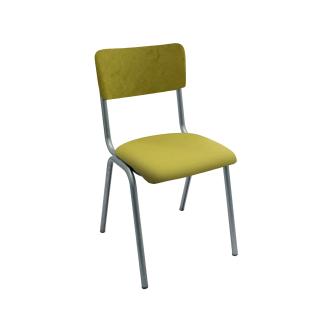 Chaise de restauration - Old School - Métal Vintage - Velours Vert Mousse - G-Line 76570 €74.95 Chaises en métal