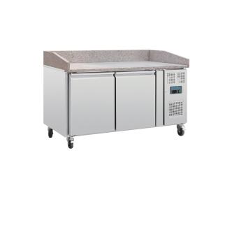 Etabli à Pizza - 428 Litres - 2 Portes - H 100 x 151 x 80 CM - 230 V - Inox - Polar - CT424 CT424 €1,799.00 Bancs de travail pour pizzas