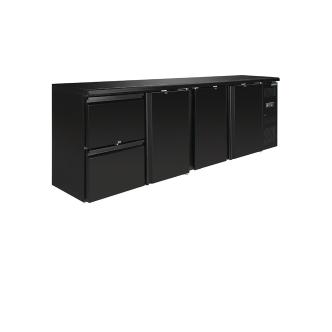 Etabli de refroidissement bar - 698 Litre - 3 portes - 2 tiroirs - H 86 x 254,2 x 51,3 CM - 230 V - Acier - Polar - GL188 GL188 €2,799.00 Tables réfrigérée 