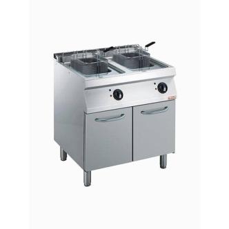 Friteuse - 2 x 14 Litres - Electrique - Robinet de vidange - Socle - Diamant - E17/F28A8-N E17/F28A8-N €3,505.00 Friteuses 400 volts