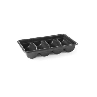 (NON DISPONIBLE) Range-couverts 4 compartiments - Noir - Ligne Budget - Hendi - 877968 877968 €5.45 Distributeurs de couverts