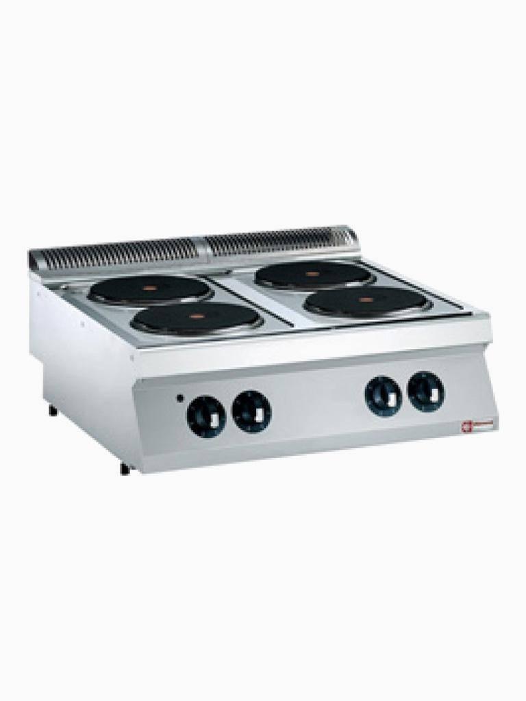 Cuisinière - Electrique - 4 Plaques - Ø23 CM - Modèle Table - Diamant - E17/4P8T-N