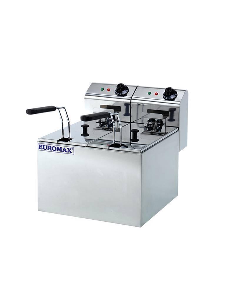 Friteuse Restauration double - 5+5 Litre - Euromax - 10351C