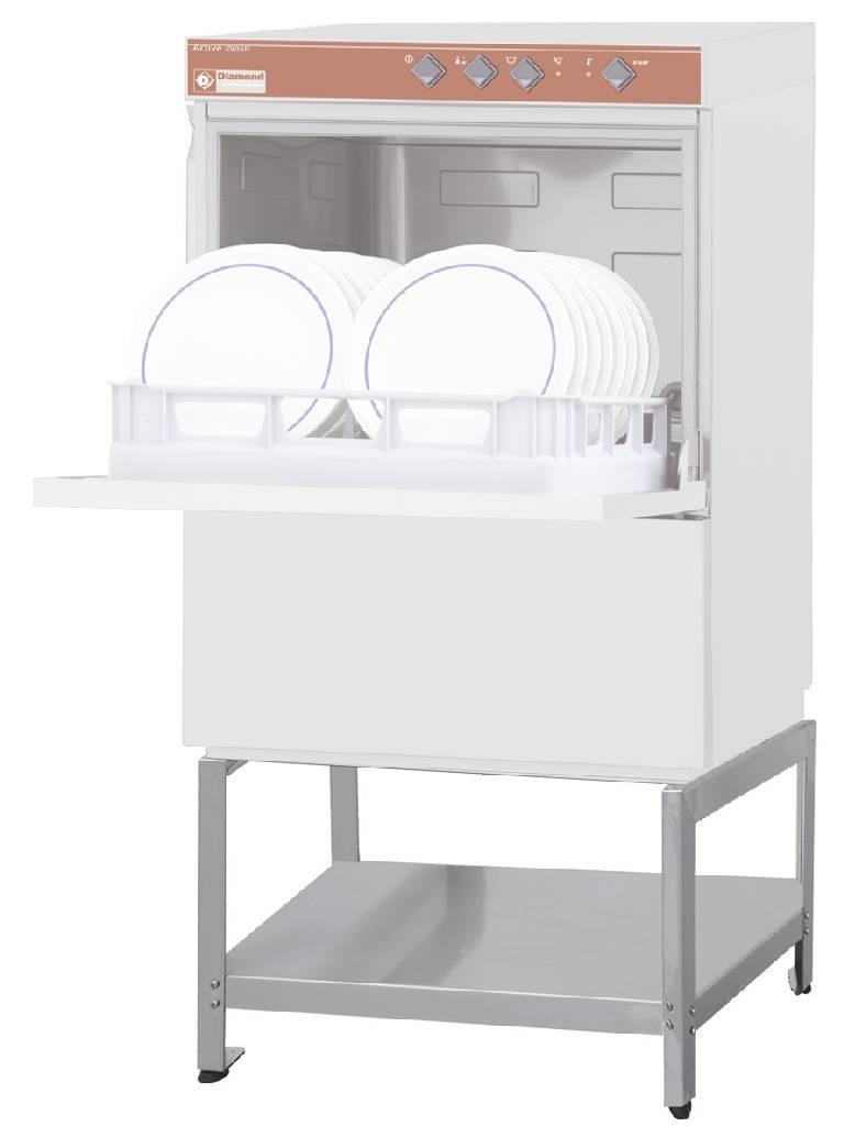 Lave-vaisselle CHR sur fond ouvert - Panier 50 x 50 - Diamond - D86/6+BD/F-S