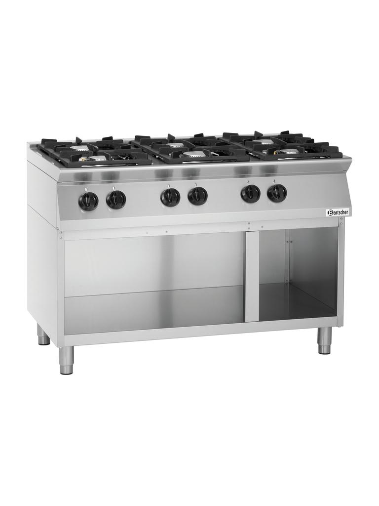 Cuisinière à gaz - 6 feux - Bartscher - 1582101