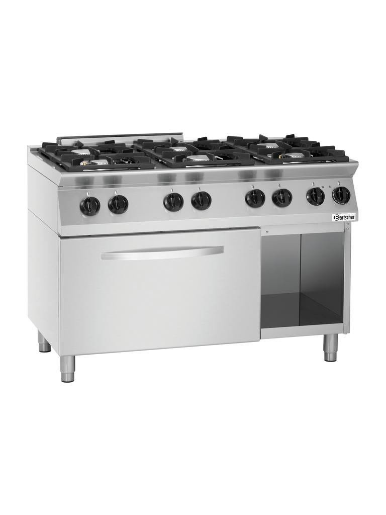 Cuisinière à gaz - Four électrique - 6 feux - Bartscher - 1582201