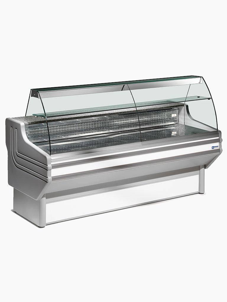 Comptoir réfrigéré - Jinny - 150 CM - 230V - Blanc/Gris - Diamant - JY15