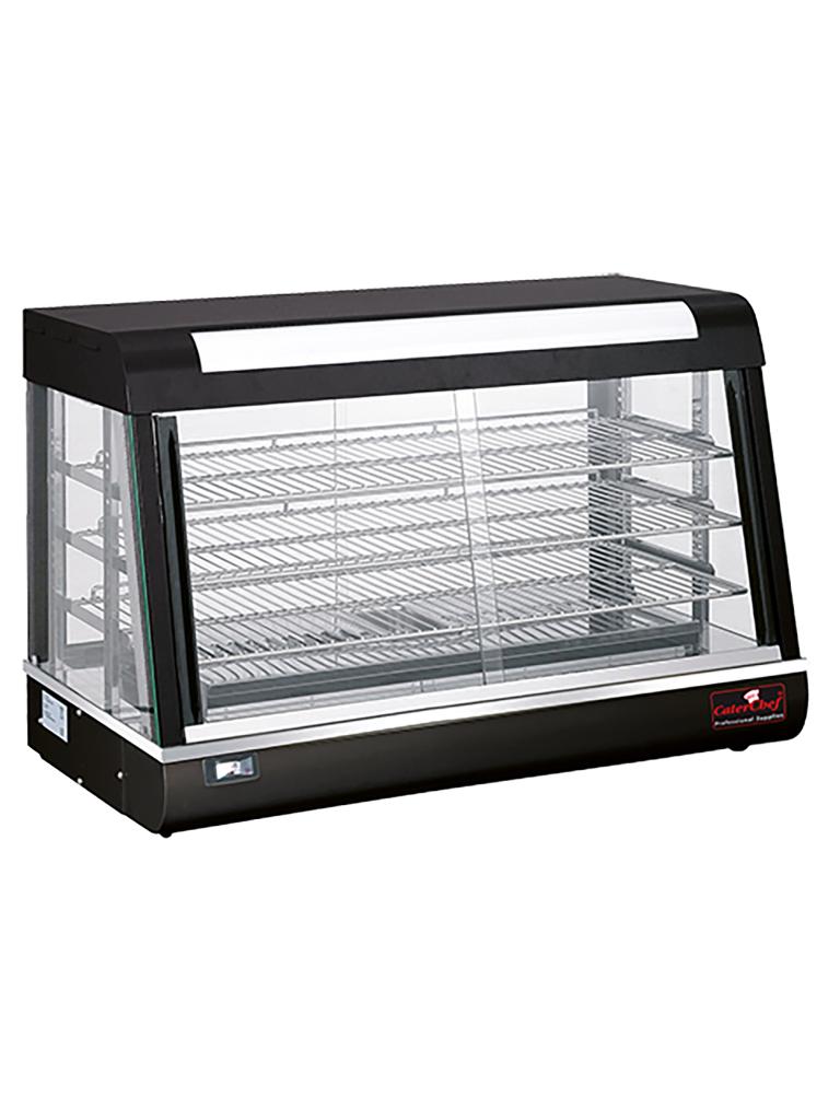 Vitrine chauffante - H 60,5 x 90 x 48 CM - 59 KG - 220 - 240 V - 1840 W - Inox - +30°C / +110°C - Caterchef - 680071
