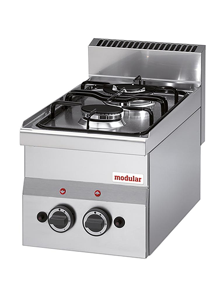 Cuisinière - H 28 x 30 x 60 CM - 10 KG - Gaz Naturel - 6,9 CM - Inox - Gaz - Modulaire - 316601