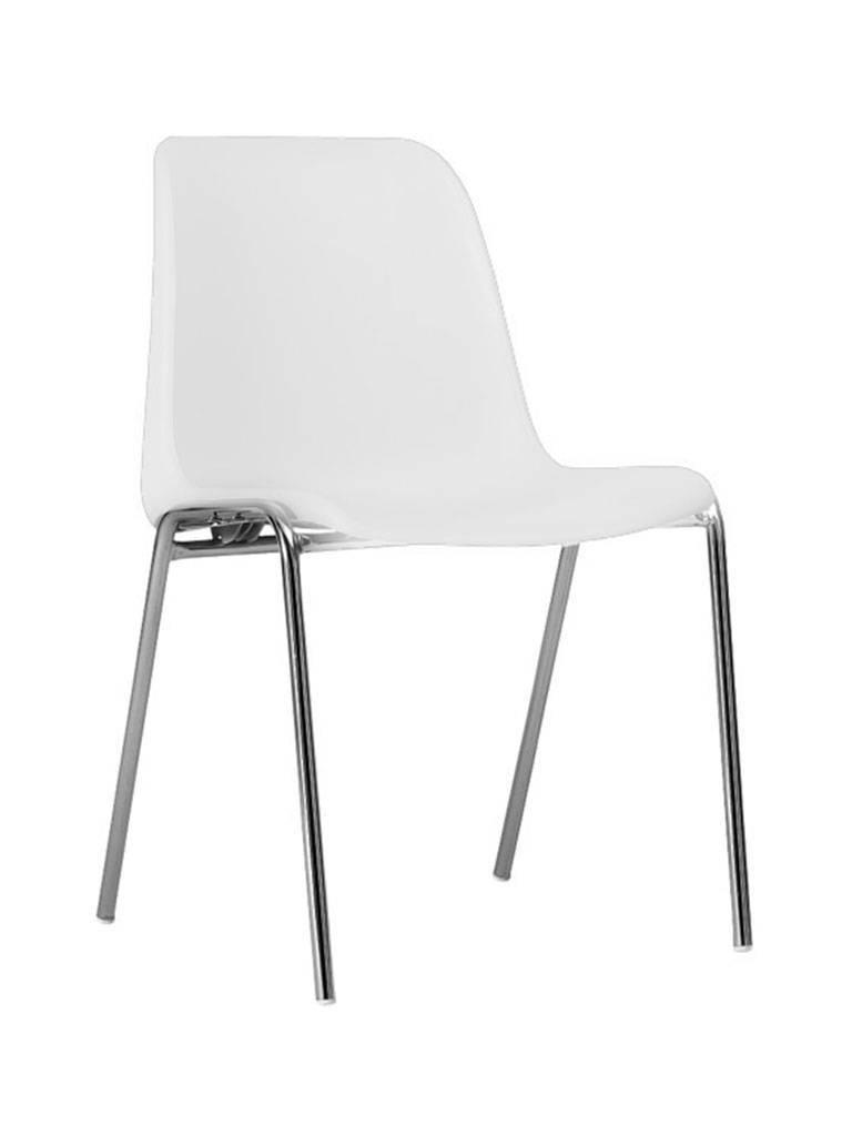 Chaise de cantine - Easy - Blanc - Empilable - G-Line