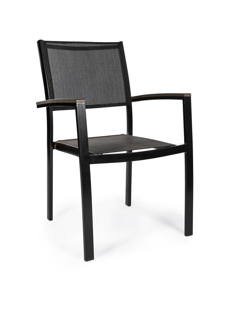 Chaise de terrasse - Luna Super - Noir - Textilène - G-Line