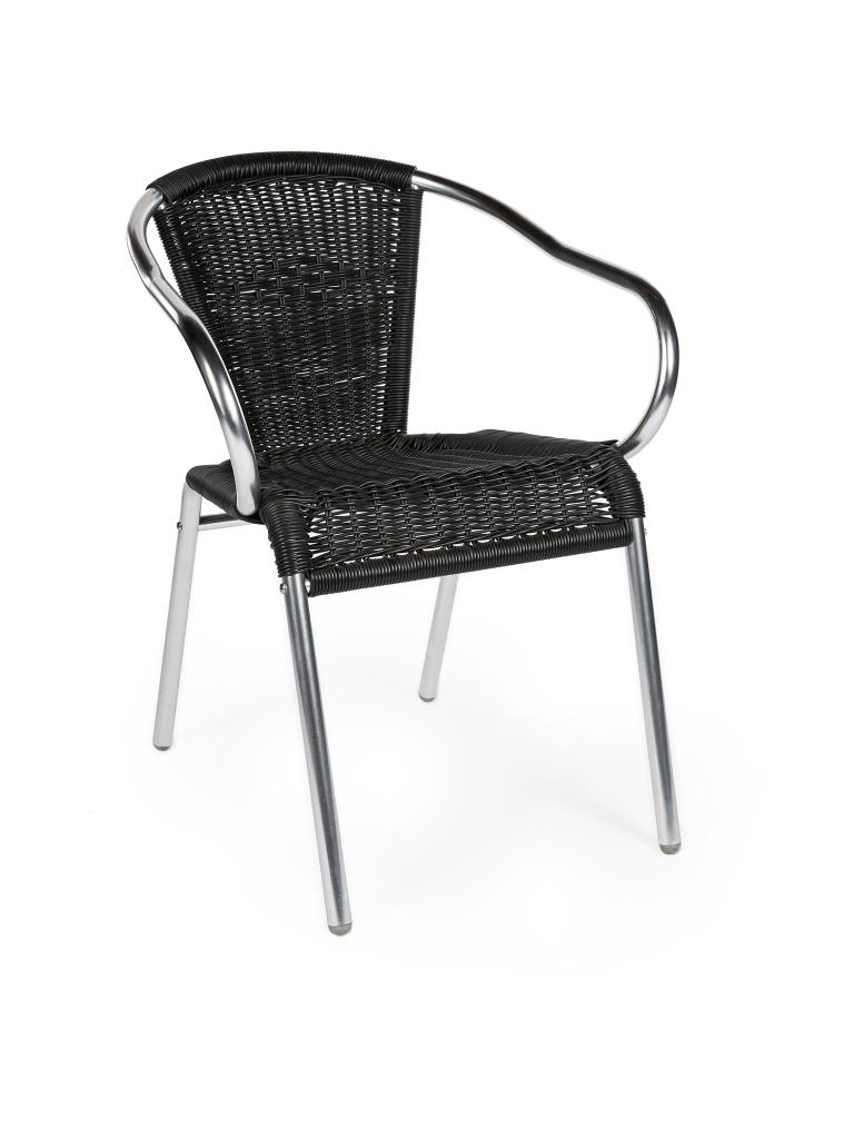 Chaise de patio - Classique - Noir - Aluminium - G-Line