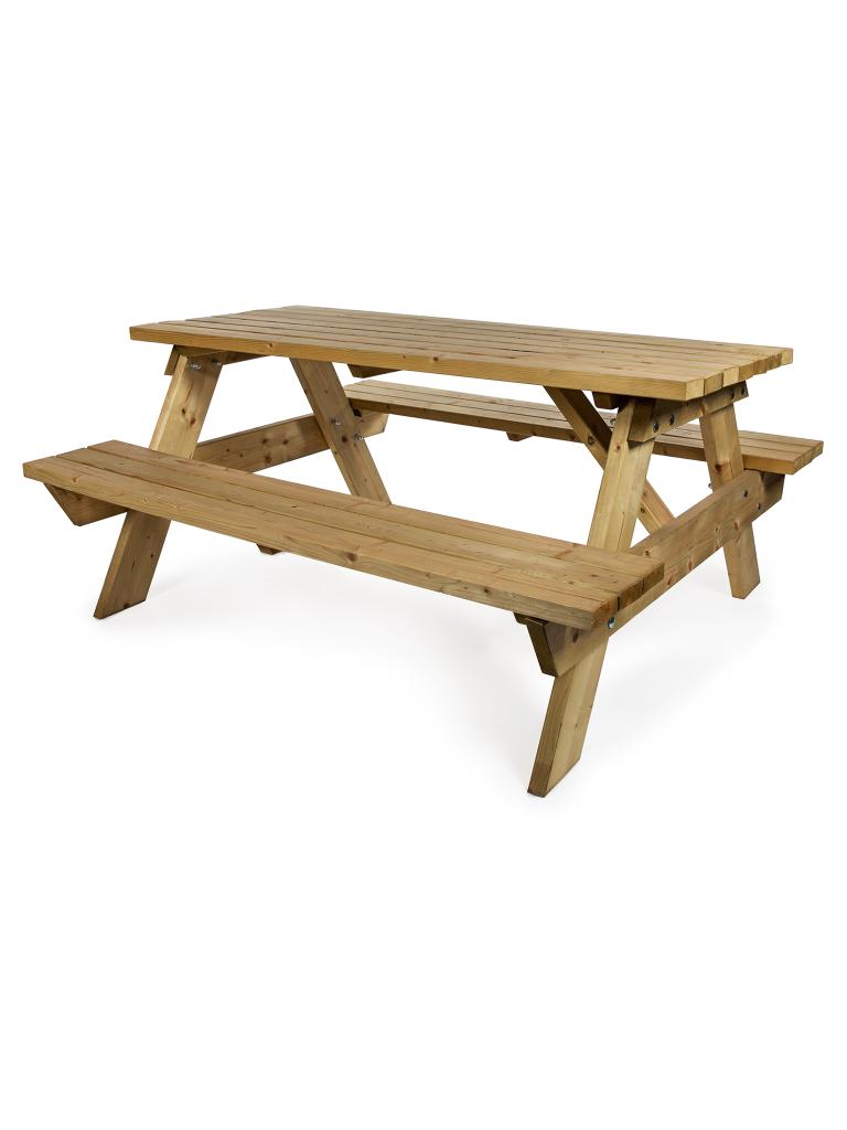 Table de pique-nique - Qualité lourde - 180 CM - Bois - G-Line
