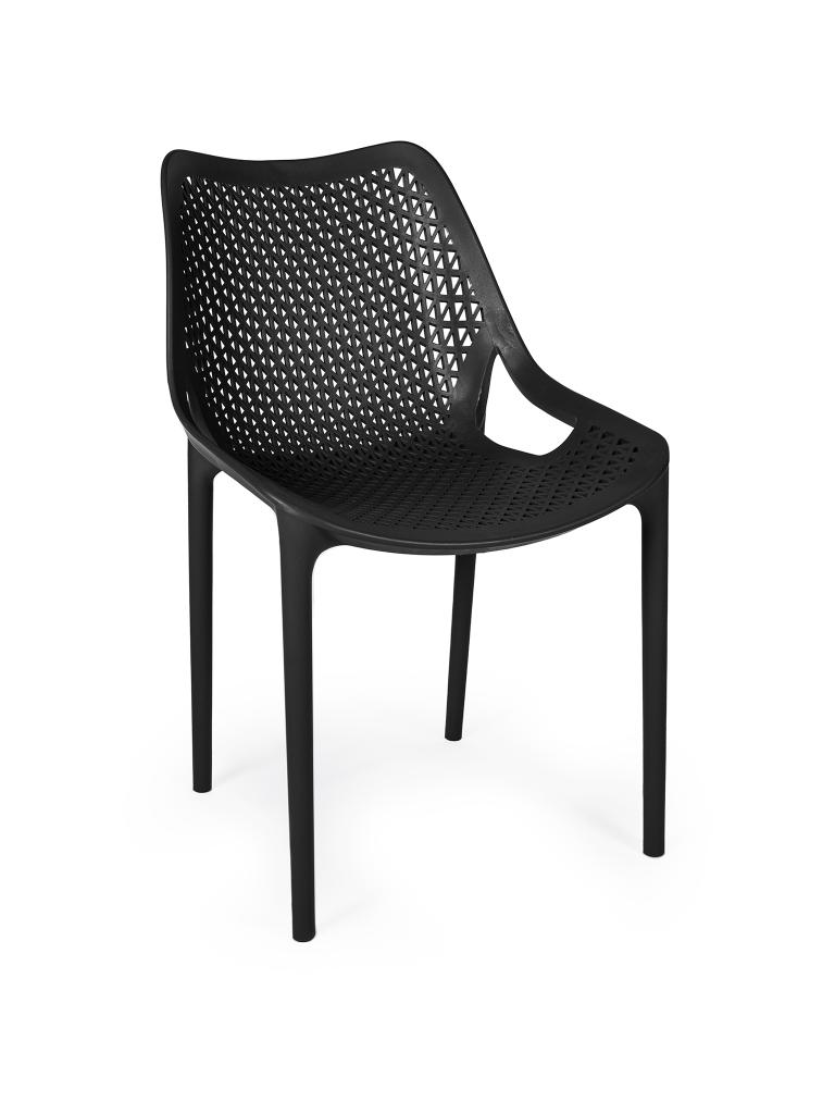 Chaise de terrasse - Eva - Noir - Plastique - G-Line