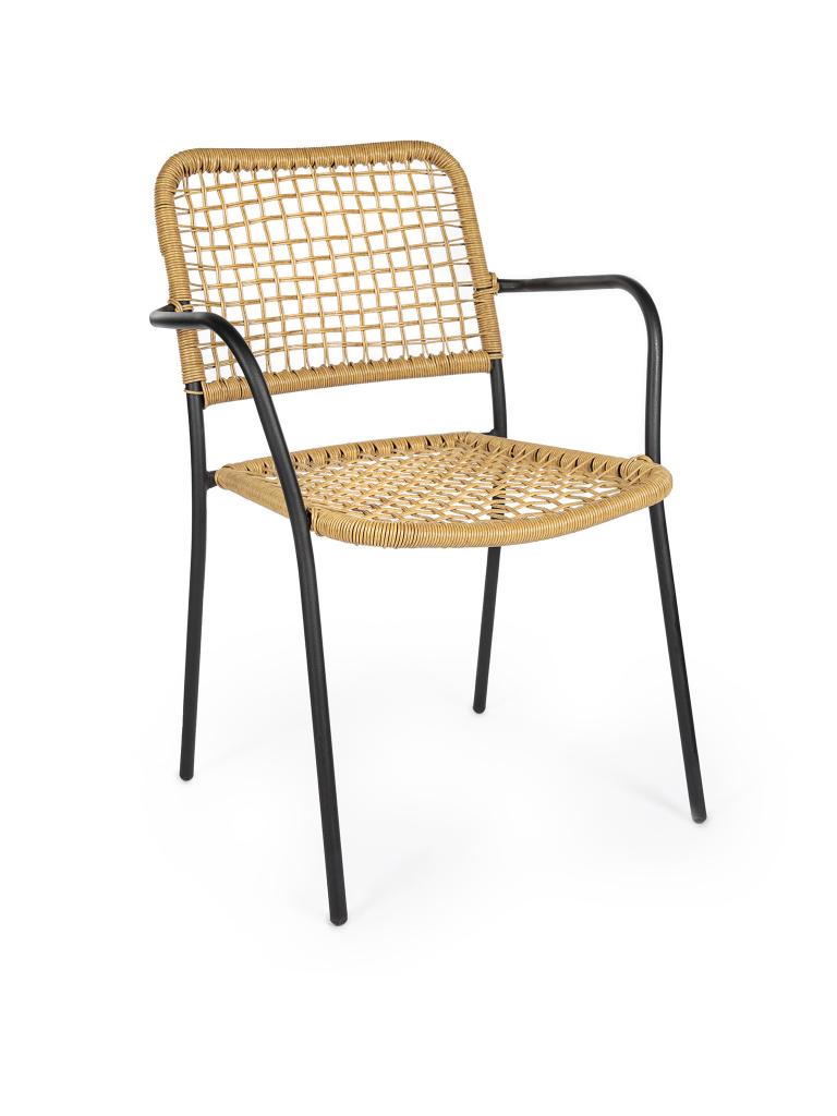 Chaise de terrasse - Rotin - Naturel - G-Line