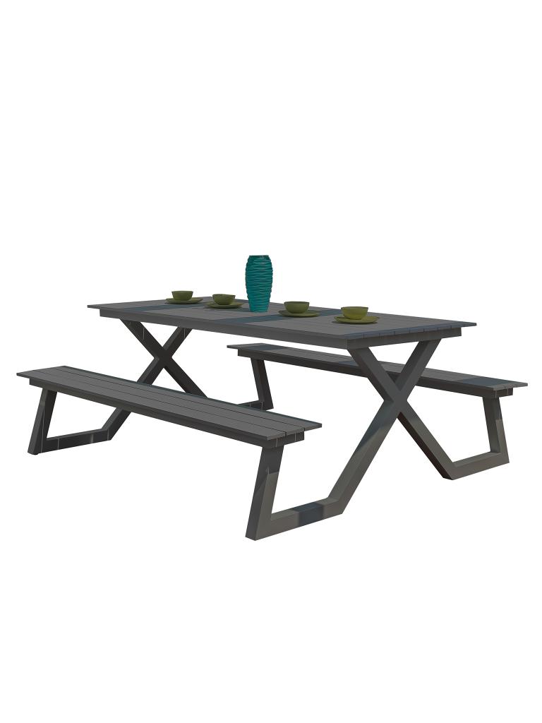 Set pique-nique - Aluminium Max - 200 CM - Gris - G-Line