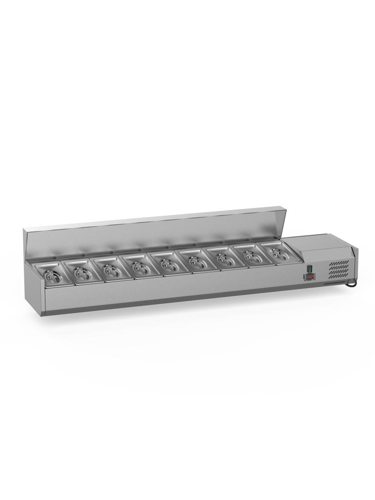 Structure frigorifique Design - 140 CM - 6 x 1/3 GN - Inox - G-Line