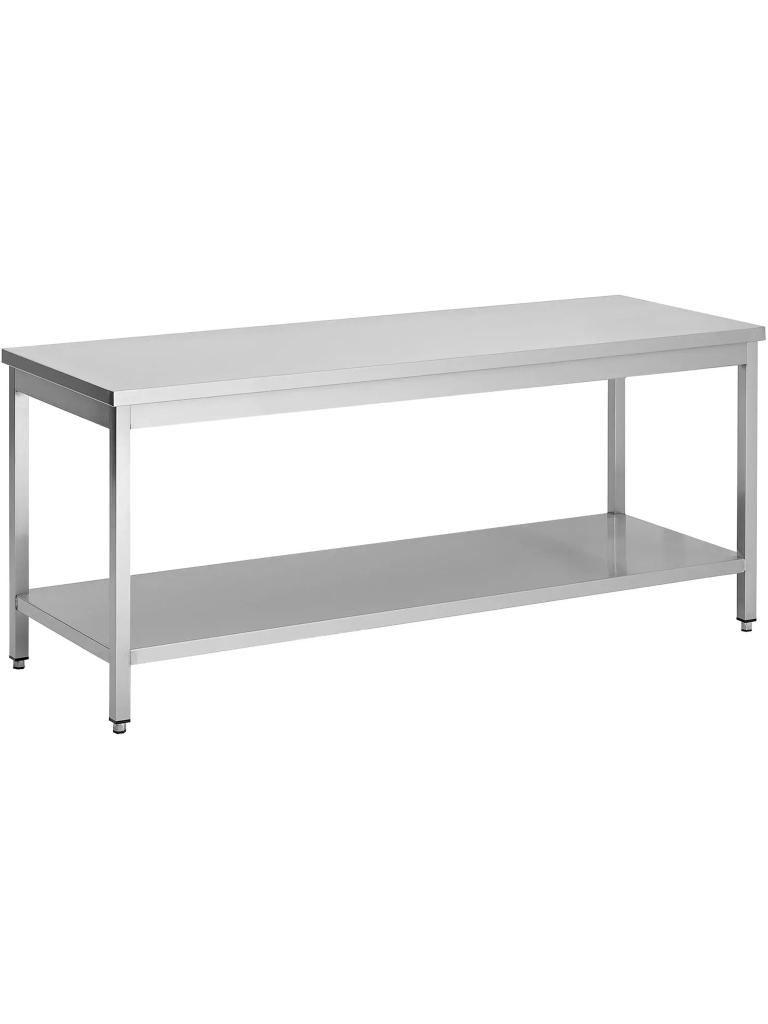 Table de travail en acier inoxydable - Avec tablette inférieure - G-Line
