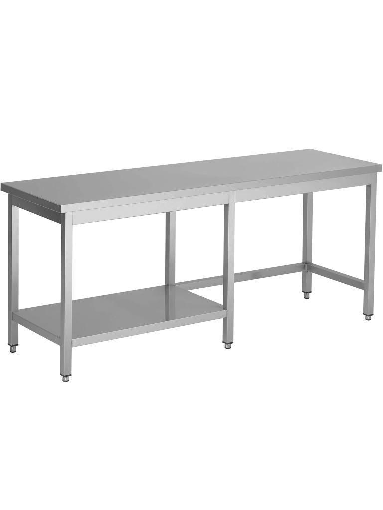 Table de travail en acier inoxydable - Demi-étagère inférieure gauche - G-Line
