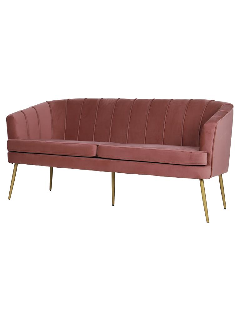 Canapé traiteur - Rest - 120 CM - Velours - Vieux Rose - G-Line