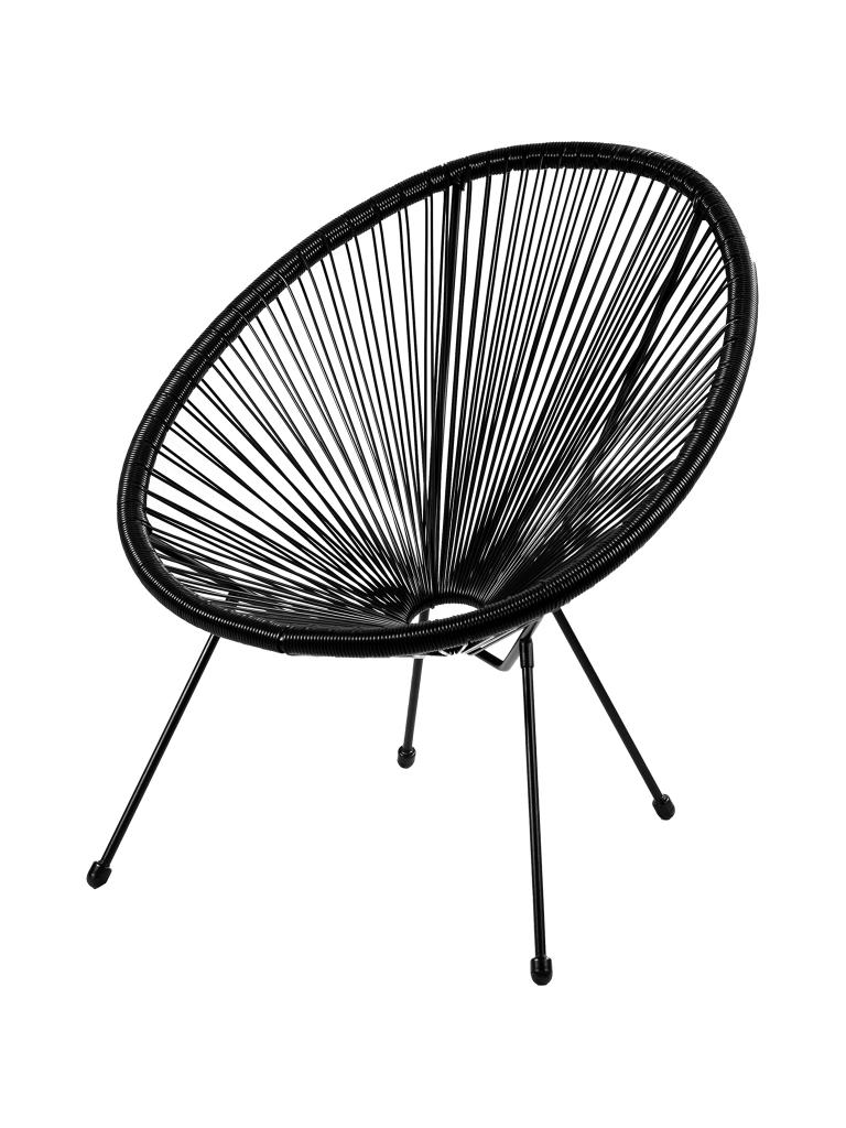 Chaise Longue de Terrasse - Megan - Structure Acier Noir - G-Line