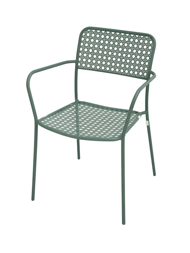 Chaise de terrasse Toscane - Acier vert - G-Line
