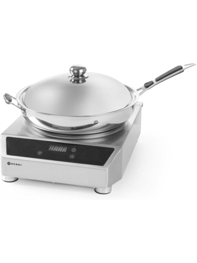 Wok à induction modèle 3500 - Inox - H 12 X 45 X 34 CM - Hendi - 239766