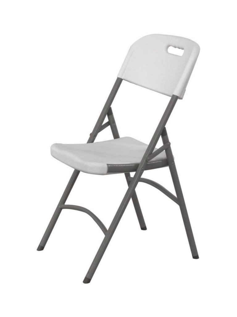 Chaise de restauration - gris clair - HDPE - H 84 X 44 X 54 CM - Hendi - 810965