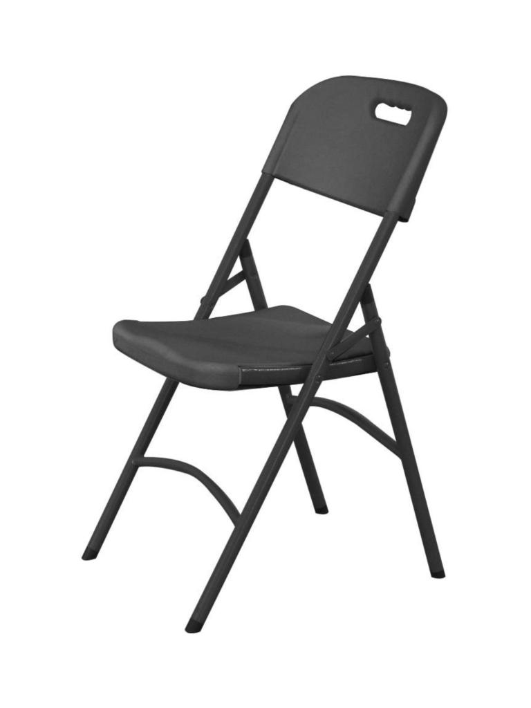Chaise de restauration - noir - HDPE - H 84 X 44 X 54 CM - Hendi - 810989