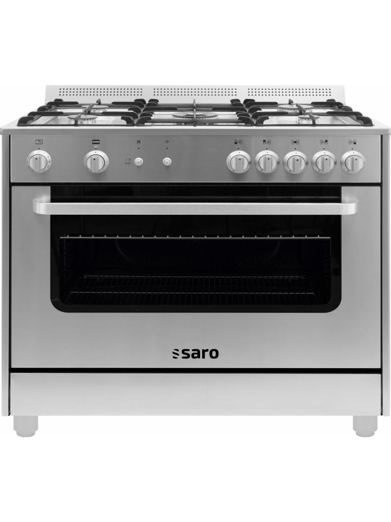 Gasfornuis - Gasoven - RVS - 230V - H 85 x B 90 x D 60 CM - Saro - 331-1165NL